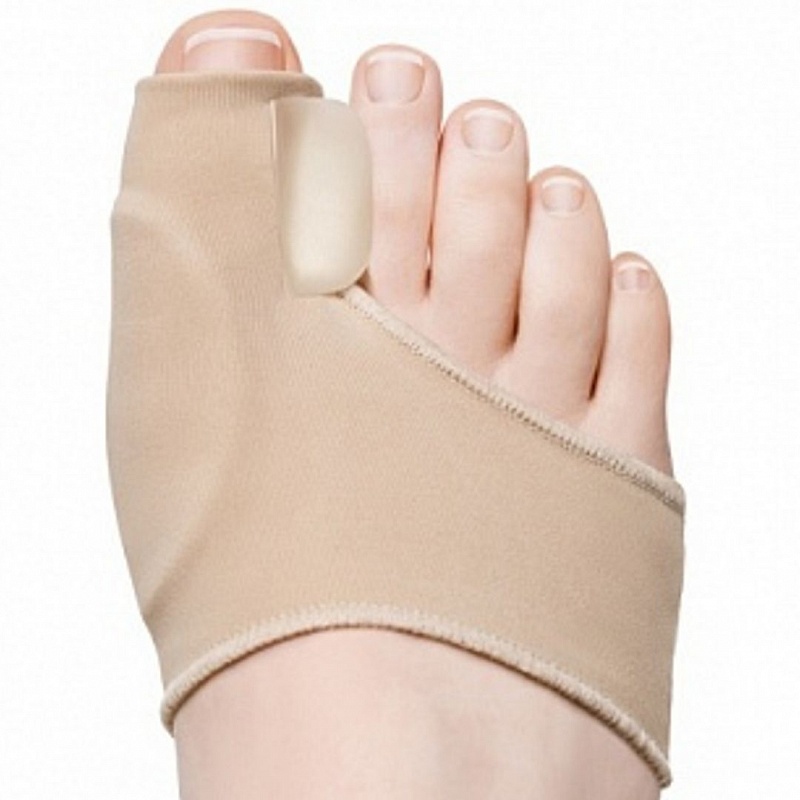 Силиконовый протектор первого пальца стопы с межпальцевой перегородкой на тканевой основе MIST COMFORMA Soft