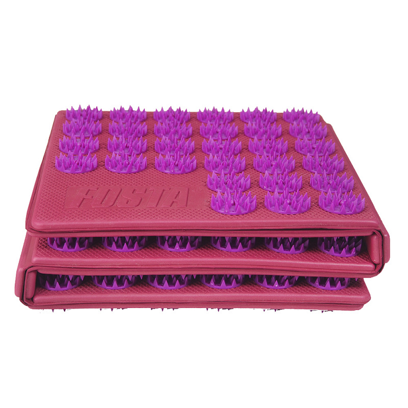 Акупунктурный аппликатор (коврик 6-ти секционный) фиолетовый FOSTA